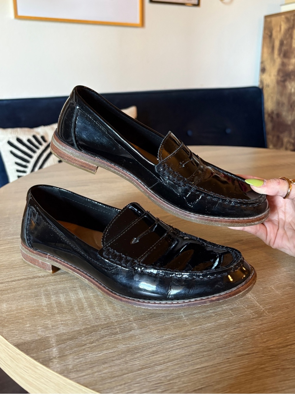 Sperry Seaport Penny Loafers Patent Leather